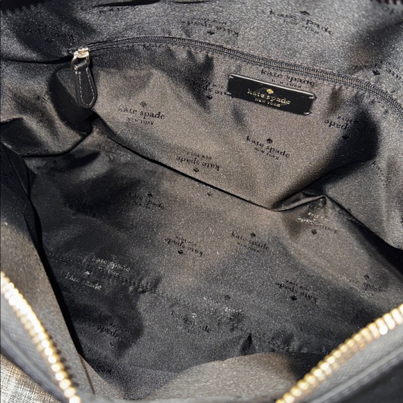 Kate Spade Bag Carter Logo Large Black Nylon Hobo Crossbody - Picture 13 of 17